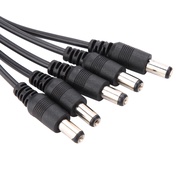 Generic Power Splitter Cable Splitter Cable Splitter 5.5 x 2.1mm for CCTV Camera 1 Female to 2 Male 