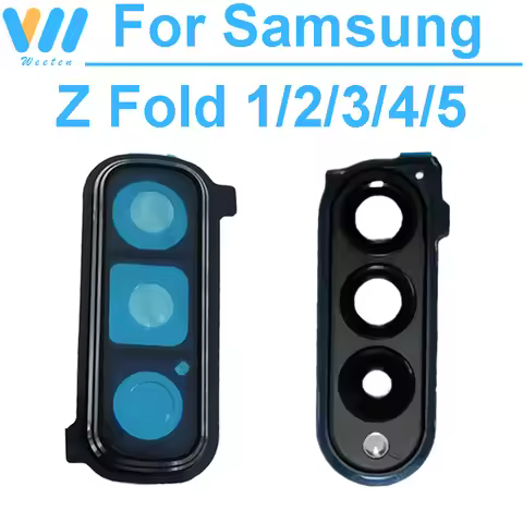 Genuine Back Camera Lens Frame For Samsung Galaxy Z Fold2 3 4 5 Z Fold2 Z Fold3 Z Fold4 Z Fold5 Rear