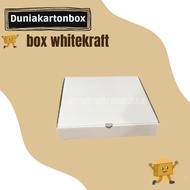 CUSTOM KARDUS/DUS/BOX PIZZA KUE DONAT BAJU JAM DINDING KRAFT/WHITEKRAF
