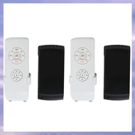 (JMTI) 2X Ceiling Fan Remote Control Kit Small Size Universal Ceiling Fans Light Remote Speed Light