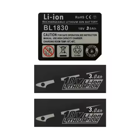 2 Sets BL1830 Tag Li-Ion battery 18V Sticker Label For Makita 18V 9Ah 6Ah 5Ah 4Ah 3Ah BL1860 battery