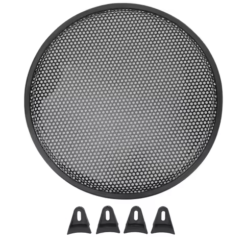 12 Inch Speaker Grill Iron Subwoofer Speaker Circle Cover Audio Mesh Protector Guard for Car RV Audi