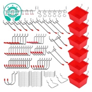 121 Piece Pegboard Hooks Set,Pegboard Accessories with Metal Hooks, Peg Board Organizer Accessories,