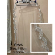 Veil Lace Pengantin Tunang Nikah Sanding Wedding
