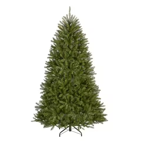 7 Feet Unlit Dunhill Fir Full Artificial Christmas Tree, 2, 144 Tips, Includes Stand, Green