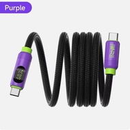 Hagibis 240W Magnetic USB C CABLE With Led Display USB C Charger CABLE Type C Pd 240W Fast Charging 