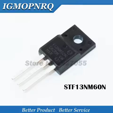 10PCS STF13NM60N TO-220F F13NM60N STF13NM60 new MOS FET transistor