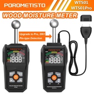 WTS01/WTS01Pro 2IN1 Digital Wood Moisture Meter Humidity Tester Pin&Pinless 0~99.9% Timber Damp Dete