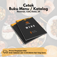 Cetak / Pembuatan Buku Menu / Katalog | Restoran, Cafe, Kedai, Salon, Rental, DLL