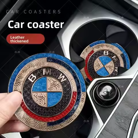 New car coaster GM for BMW X1x3X5 leather car water cup slot non-slip coaster water cup pad high val