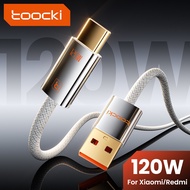Toocki 120W Super Fast Charging USB to Type C Cable For Xiaomi Redmi Supports 120W/67W/55W PD Fast C