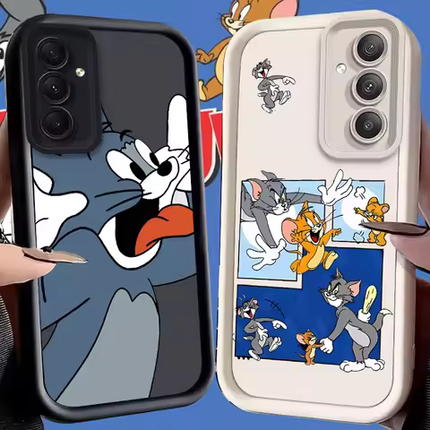 Toms Jerrys Case for Samsung Galaxy A73 A72 A71 A55 5G A54 A52 A52S A51 4G A31 A30 A24 A23 A22 A21S 