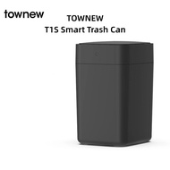 TOWNEW Smart Trash Can T1S Obsidian Black Rubbish Bin Storage Container Household Induction Open Lid