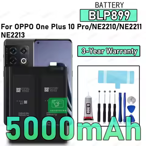 100% New Zero Cycle BLP899 Battery For OPPO ONEPLUS 10 PRO/NE2210/NE2211/NE2213 Replacement Bateria+