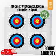 PE Foam Archery Board / Target Butt Shooting / Memanah 10CMx100CMx100CM (2.2pcf) FREE Target Paper 珍
