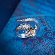 Fighting Sky Swallowing Python Ring Medusa Ring Chinese Anime Jewelry Gift Anime Merchandise OTTI