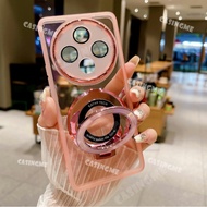 Oppo Reno12 F 5G 2024 Magnetic Stand Casing For Oppo Reno 12F 5G 12 F Reno12F Reno12 12 F 4G 5G Hold