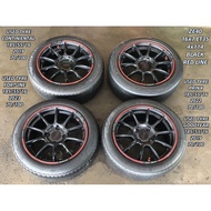 USED RIM ZE40 16 INCH WITH TYRE 185/55/16 FOR PERSONA GEN2 WAJA NAZA CITRA