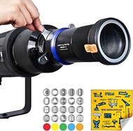 Bowens Mount Optical Snoot Spotlight 100SLENS-PLUS for Aputure Amaran 60D/100D/150C/300C, 600X Pro, 