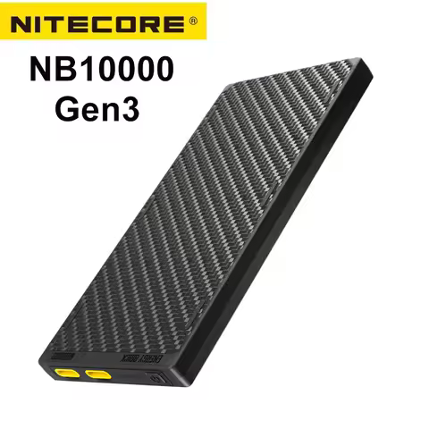 NITECORE NB10000 Gen3 Gen4 Ultra Lightweight Carbon Fiber Power Bank 10000mAh Mobile Powerbank Dual 