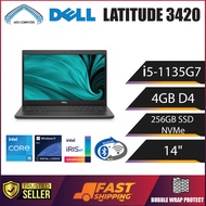 DELL LATITUDE 3420 | i5-11TH GEN | 4GB/8GB DDR4 | 256GB SSD NVMe | 14.0"SCREEN | FOR OFFICE & STUDEN