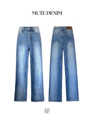 MUTE DENIM กางเกงยีนส์ฟอก