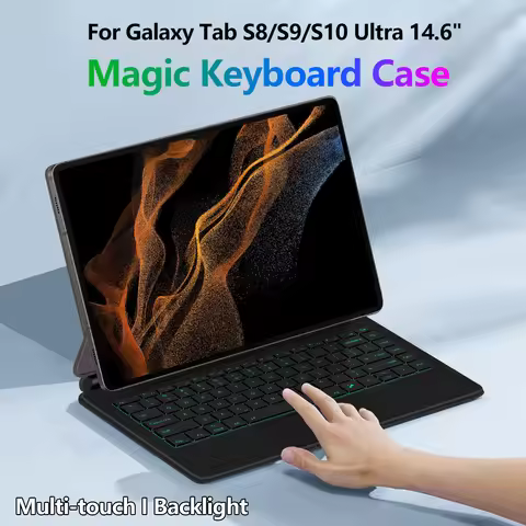 Smart Magic Keyboard For Samsung Galaxy Tab S8 Ultra 14.6" SM-X900 Case for Tab S9 Ultra,S10 Ultra 1