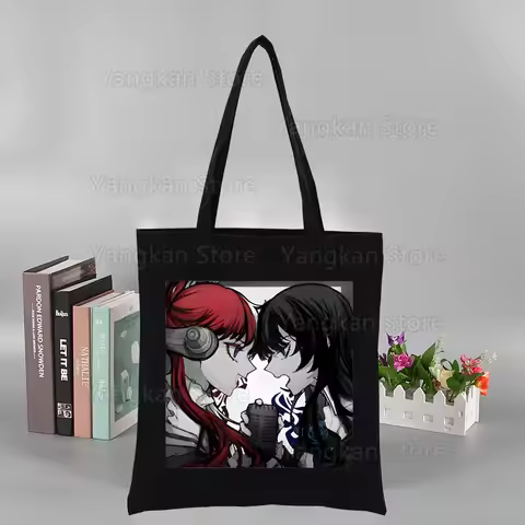 Ado WORLD TOUR Shopping Bag Letters Print Female Cloth Shoulder Bag Eco Handbag Tote Reusable Grocer