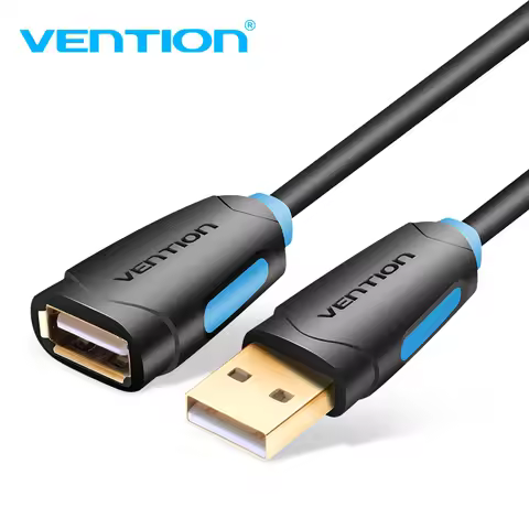 Vention USB Extension Cable USB 2.0 Extender Cord for Smart TV SSD Xbox One Laptop PC Fast Speed 1m 
