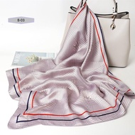 [ReadyStock🇲🇾]Korea Fashion Scarf 70x70cm Square Scarf Printed Scarf women Lady Shawl