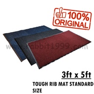 TOUGH RIB MATS - 3' x 5' - RIBBED CARPET MAT / NEEDLE RIB MAT / FLOOR MAT / RIB MAT CARPET / RIB MAT