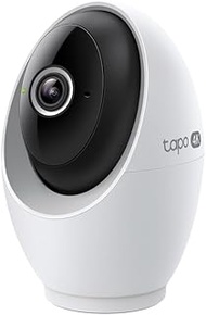 Tapo C260 4K 8MP 360° Indoor Security Camera, Local AI Detection, Physical Privacy Mode, 18x Digital