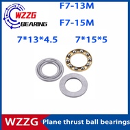 WZZG 10PCS miniature plane thrust ball bearing F7-13M F7-15M 7X13X4.5 mm 7X15X5mm