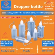 Cc 10ml 20ml 50ml 100ml PE Plastic Squeezable Dropper Bottle Needle Oil Bottles