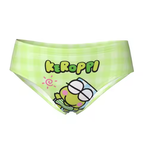 Cute Cartoon Frog Keroppi Women Underwear Brief Full Coverage No Show Ladies Panties