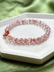 老礦精品金草莓 紅超七設計手串  super seven 老礦三輪骨幹水晶