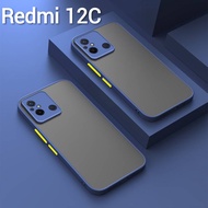 Redmi 12/Poco C55/Redmi 12C(พร้อมส่งในไทย)เคสขอบนิ่มหลังแข็งขุ่นคลุมกล้องXiaomi Redmi 12/Redmi 12C/P