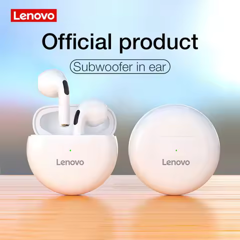 Original Lenovo HT38 Bluetooth Headset Wireless Bluetooth Headphones with Waterproo Wireless Chargin