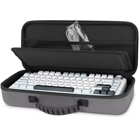 Hard EVA Case Storage Bags for Aula F75 Gaming Mechanical Keyboard Portable Travel Carrying Box For 