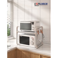 Microwave storage rack/// Kitchen Microwave Oven Rack Rice Cooker Oven Rack Household Multi-functional Double-layer Coun