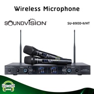 Wireless Microphone Soundvision SU-890D-II/HT มือถือ 2 ตัว 2 เสา UHF 694.5-702.7 MHz ไมค์ลอย ไมค์ไร้