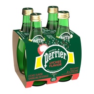 Perrier Lychee Sparkling Natural Mineral Water Glass (4 x 330ml)