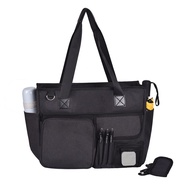Nurse Tote Bag for Work - Clinical Teacher Bag with Multiple Pockets Serviceable Nylon & Laptop Comp