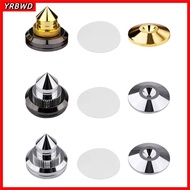 YRBWD Speaker Spikes, Pure Copper M28*26 Speaker Feet Pad, Isolation Stand Gold Copper Isolation Sta