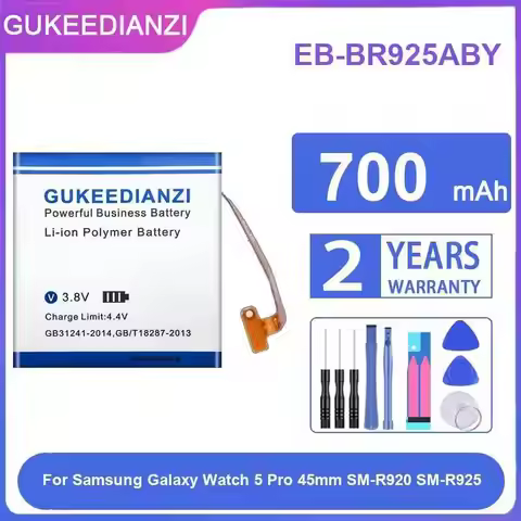 For Samsung Galaxy Watch 5 Pro 45Mm SM-R920 SM-R925 EB-BR925ABY 700Mah Battery Premium Replacement