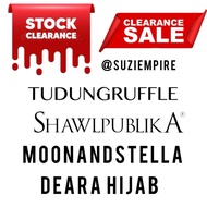 STOCK CLEARANCE SALE SHAWLPUBLIKA TUDUNG RUFFLE ADELINE HIJAB MOONANDSTELLA AJUMMA SCARF LEEYANARAHM