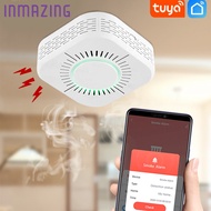 Inmazing WiFi Tuya Smoke Detector Wireless Smart Home Security Alarm Sound Fire Smoke Detect Connect