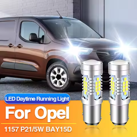 2PCS 1157 P21/5W LED Daytime Running Light for Opel Agila A H00 B H08/Astra G MK4/Antara A L07/Combo