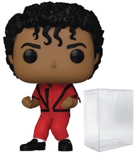POP Rocks: Michael Jackson - Thriller Funko Vinyl Figure (Bundled with Compatible Box Protector Case