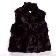 Carven Paris authentic mink fur coat vest winter luxury pimp style lv